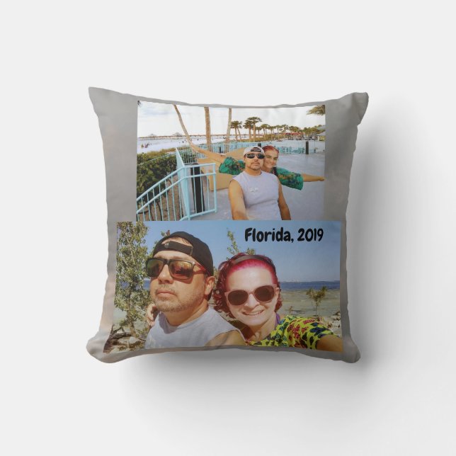 Almofada O divertimento personalizado adiciona seu melhor (Frente)