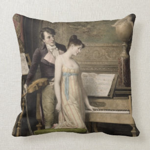 Almofada O dueto (mezzotint)