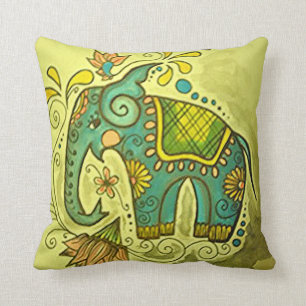 Almofada O elefante azul