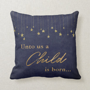 Almofada O Elegante para a nossa Criança é Nascer Dourado N