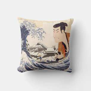 Almofada O Excelente Wave Ukiyoe Collages