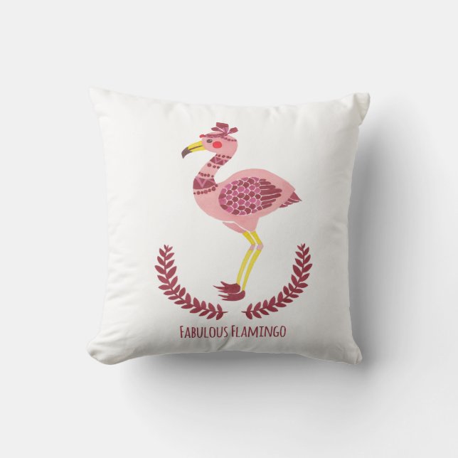 Almofada O flamingo fabuloso (Frente)