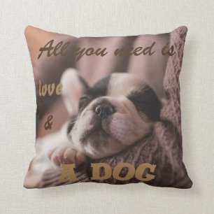 Almofada O francês bonito bulldog todo que você precisa
