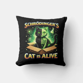 Almofada O Gato Curioso de Schrödinger