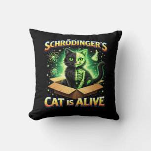 Almofada O Gato Curioso de Schrödinger