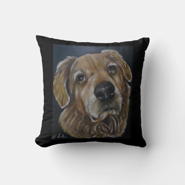 Almofada O golden retriever - travesseiro decorativo (Frente)