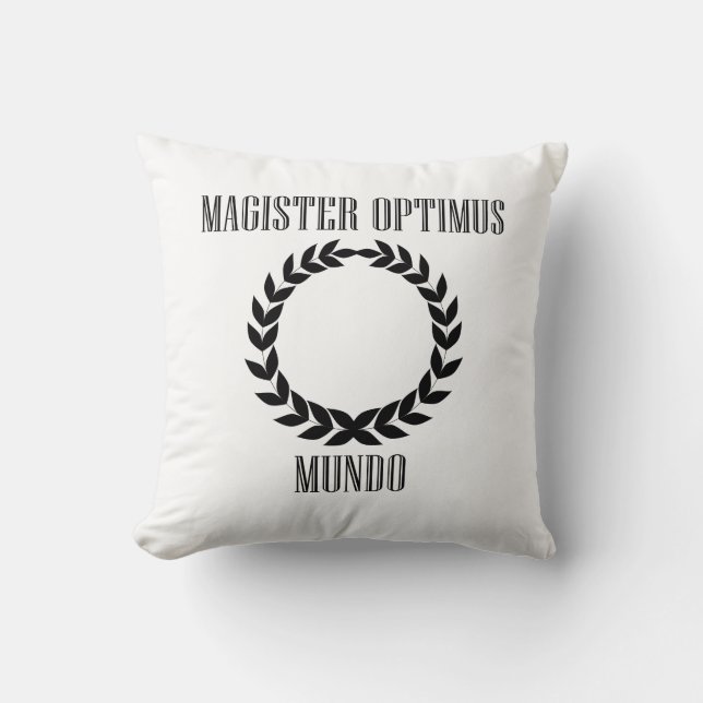 Almofada O grande professor do mundo (homem) (Frente)