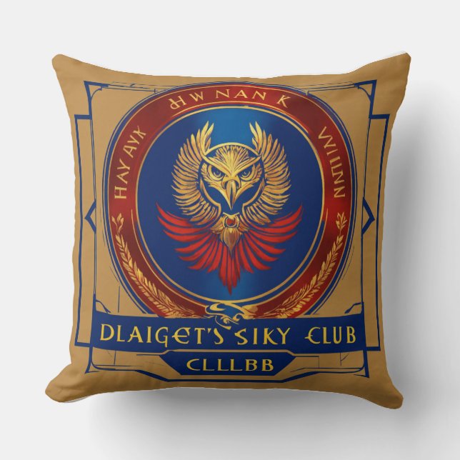 Almofada "O Haven de Dreamweaver: Abraça-se Luxuriosamente  (Frente)