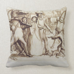 Almofada O homem cego, 1853 (caneta, tinta, lavagem e