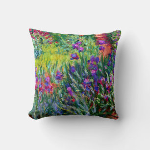 Almofada O jardim da íris em belas artes de Giverny Claude