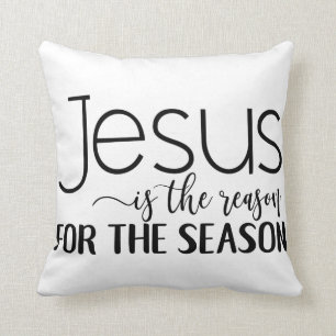 Almofada O Jesus Cristo é a razão para a estação!