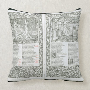 Almofada O "Kelmscott Chaucer", publicado 1896 pelo Kel