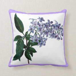 Almofada O Lilac bonito floresce decorativo roxo