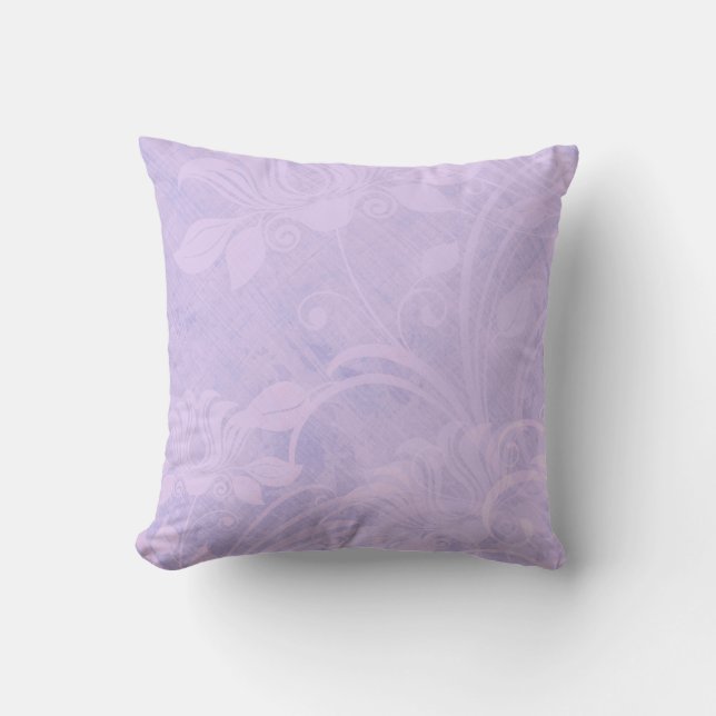Almofada O lilac roxo textured o travesseiro decorativo (Frente)