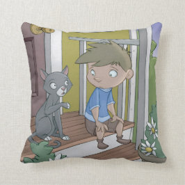 Almofada O livro do soluço - travesseiro - o gato