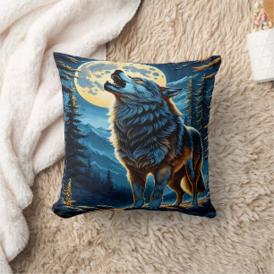 Almofada O Lobo De Uva Em Lua Cheia.