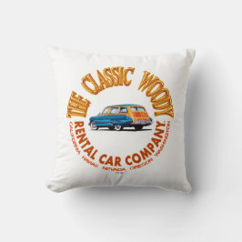 Almofada O logotipo clássico da Woody Rental Car Company Ve