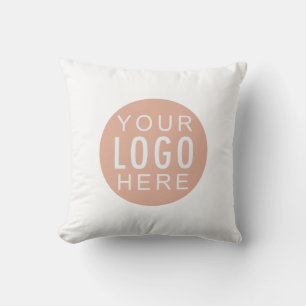 Almofada O logotipo corporativo da sua empresa é o decorado