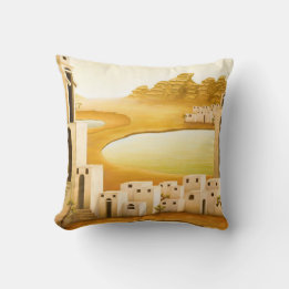 Almofada "O lugar" - Oriente Médio / Pintura do Deserto do