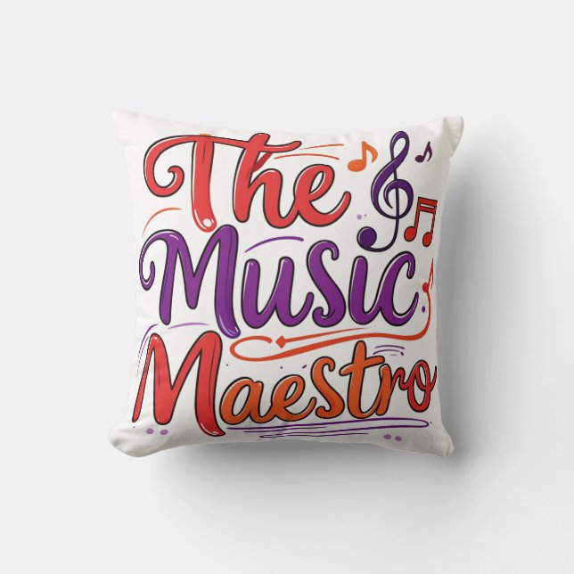 Almofada O maestro da música (Frente)