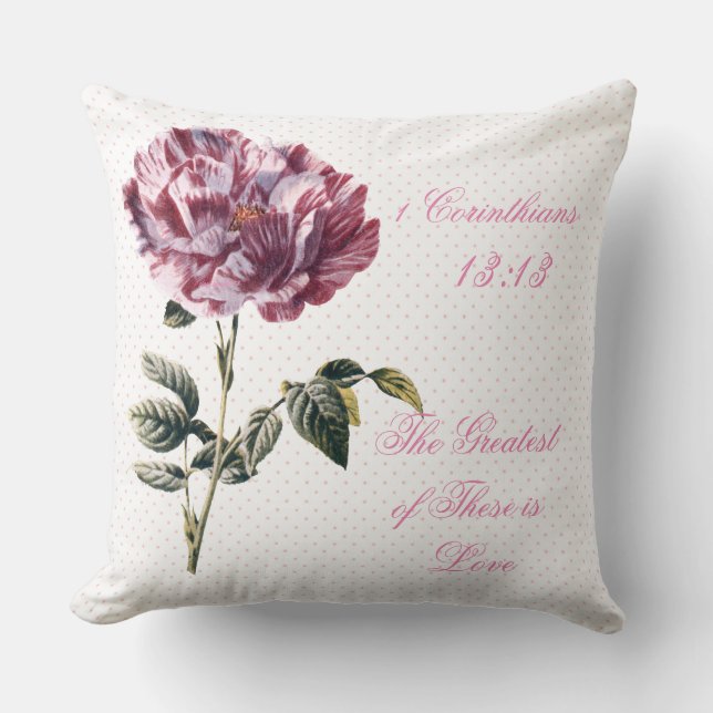 Almofada O Maior é o Bolinhas Floral do Amor (Frente)