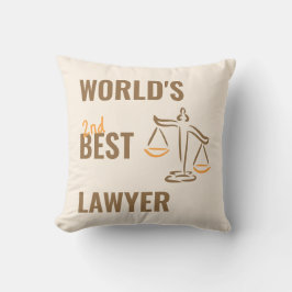 Almofada O melhor advogado do mundo. Ideia de presente do c