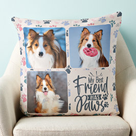 Almofada O Melhor Amigo Possui Patas Personalizadas 3 Pista