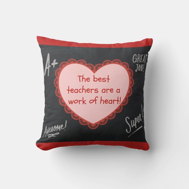 Almofada O melhor Travesseiro decorativo de professores (Frente)