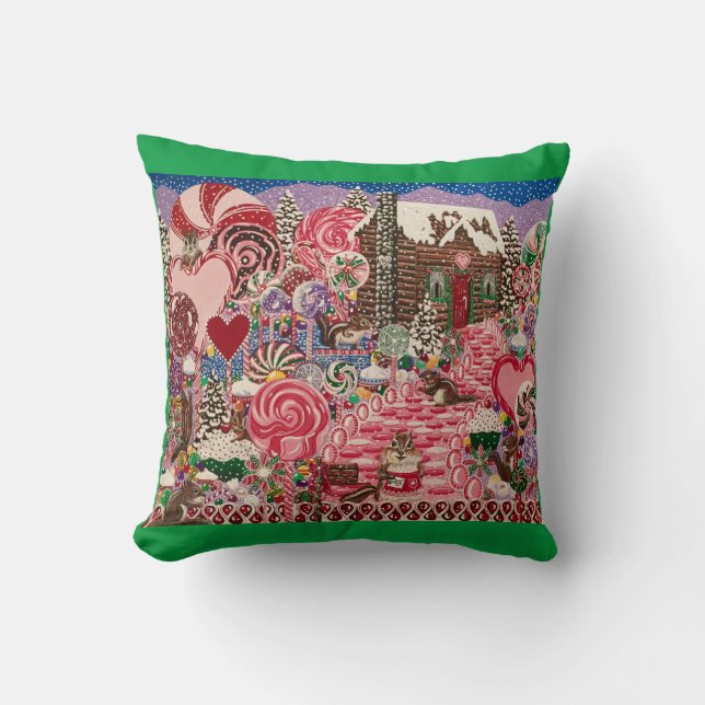 Almofada "O Mundo da Mineração da Sra. Elizabeth" (Frente)