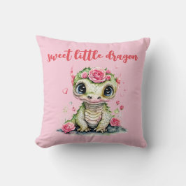 Almofada O nascimento do Dragão é uma bela aquarela verde