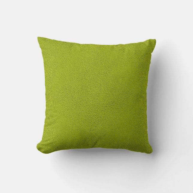 Almofada O olhar do Snuggly Chartreuse Green Suede (Frente)