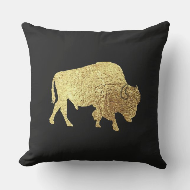 Almofada O Ouro Buffalo ao ar livre (Frente)