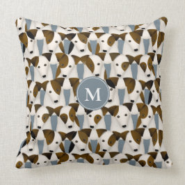 Almofada O padrão de cães de Parson Jack Russell Terriers