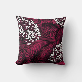 Almofada O padrão floral desenhado à mão com flores de came