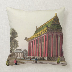 Almofada "O palácio europeu" em Yuen-Ming-Yuan, illustrat