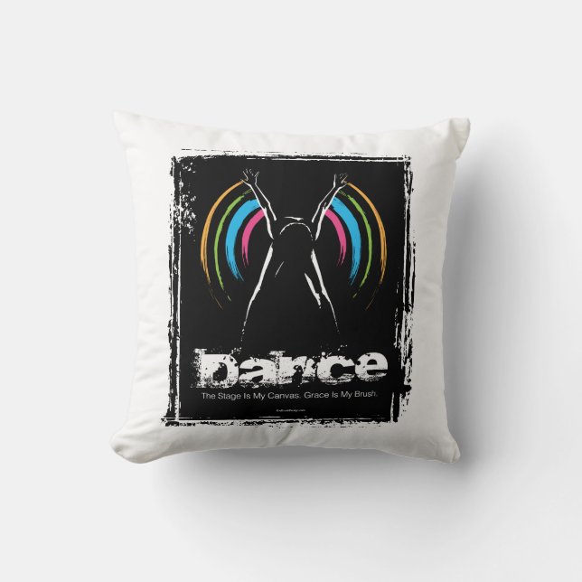 Almofada O Palco é Minha Tela (Dança) (Frente)