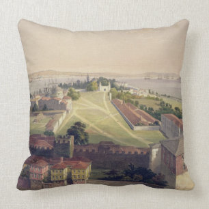 Almofada O panorama de Constantinople, chapeia 22 'do Sof