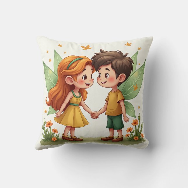 Almofada O par de Travesseiros de fadas de amor (Verso)
