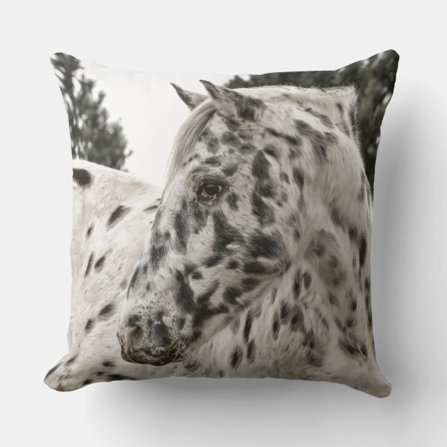 Almofada o passeio do rancho da fazenda do cavalo ostenta o (Frente)