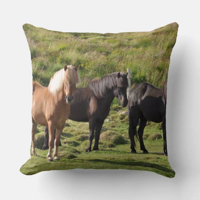 Almofada o passeio do rancho da fazenda do cavalo ostenta o (Frente)