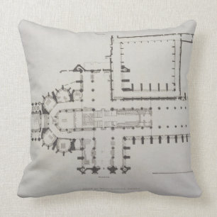 Almofada O plano da abadia de Westminster, chapeia 1 'de