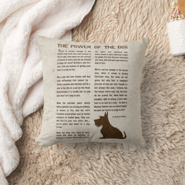 Almofada O Poder do Cão Poema - Rudyard Kipling (Cobertor)