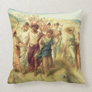Almofada O poeta Anacreon (570-485 BC) com seus musas, 189