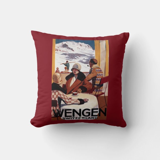 Almofada O poster em declive do promocional do clube (Frente)