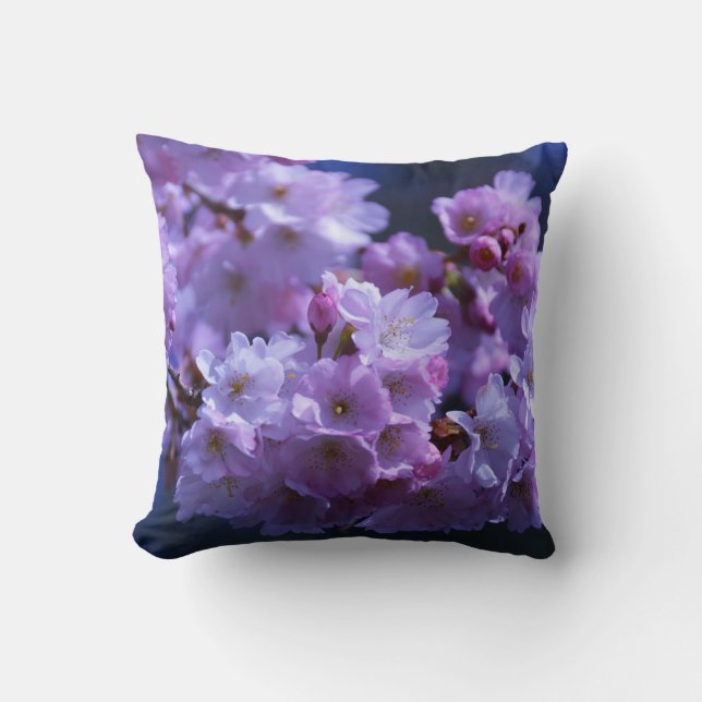 Almofada O primavera está aqui! Travesseiro decorativo (Frente)