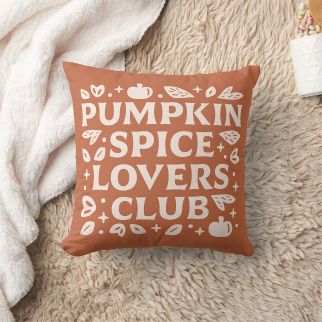 Almofada O Pumpkin Spice Lovers Club (Cobertor)