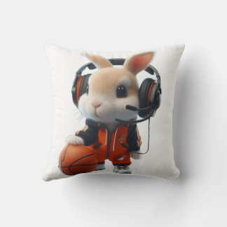Almofada O Rabbit brincando de Bola de Cesta