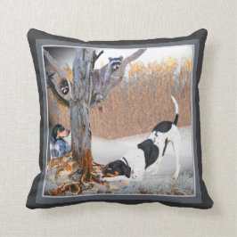 Almofada O racum persegue racum da árvore dois