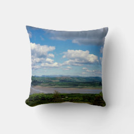 Almofada O rio Kent visto de Arnside Knott Arnside