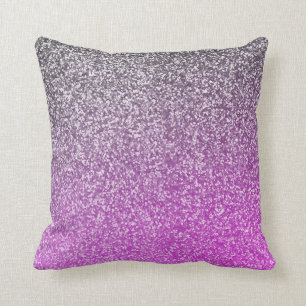 Almofada O roxo e o brilho Ombre da prata olham o encanto